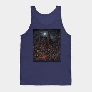 Haunted House Halloween Zombie Get Together Tank Top